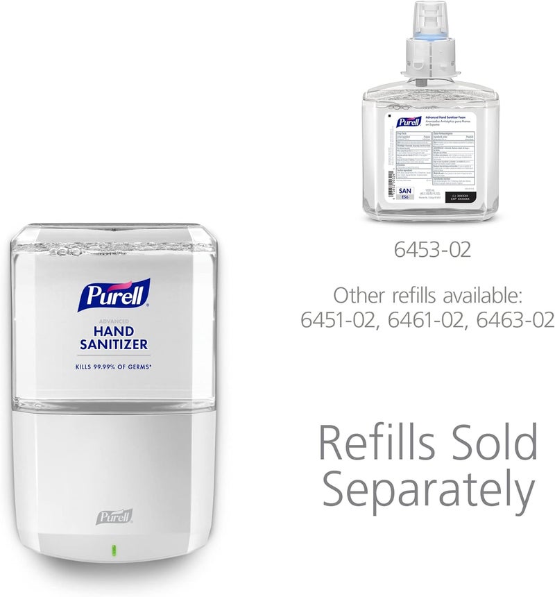 Purell ES6 Automatic Hand Sanitizer Dispenser, White, Compatible with 1200 mL ES6 Automatic Hand Sanitizer Refills (Pack of 1) - 6420-01 - Image 4